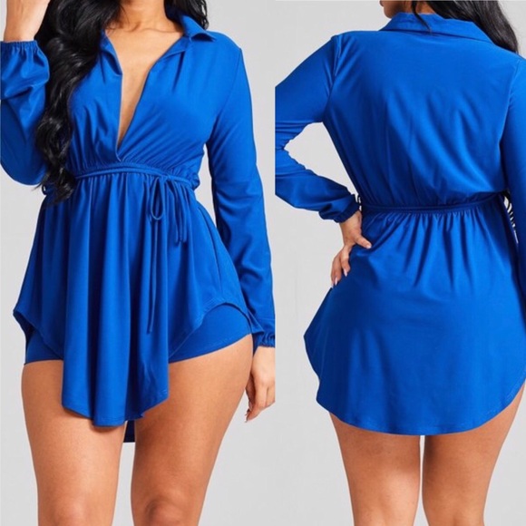 PRICE FIRM LAST ONE!! Royal blue shorts set. - Picture 2 of 3